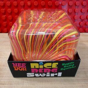 NEW! ORANGE YELLOW NEEDOH NICE BERG SWIRL SUPER SOLID SQUISH BRAND NEW